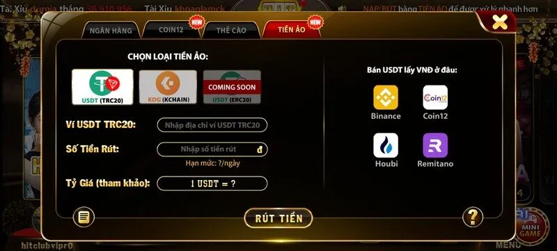 rút tiền hitclub